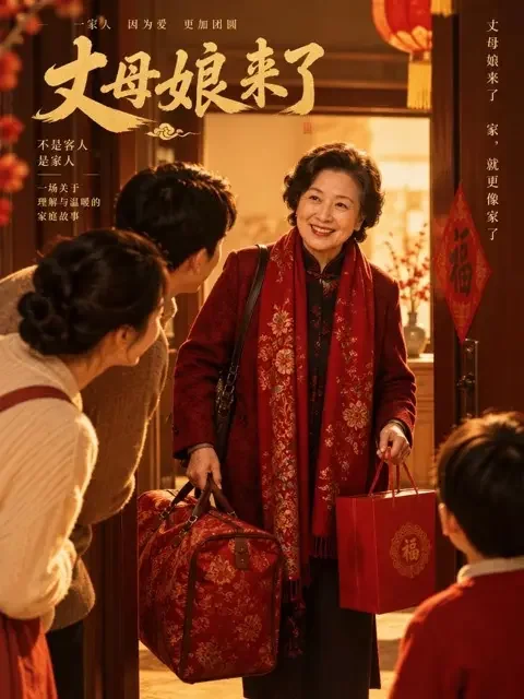 婆婆来了竖版封面海报